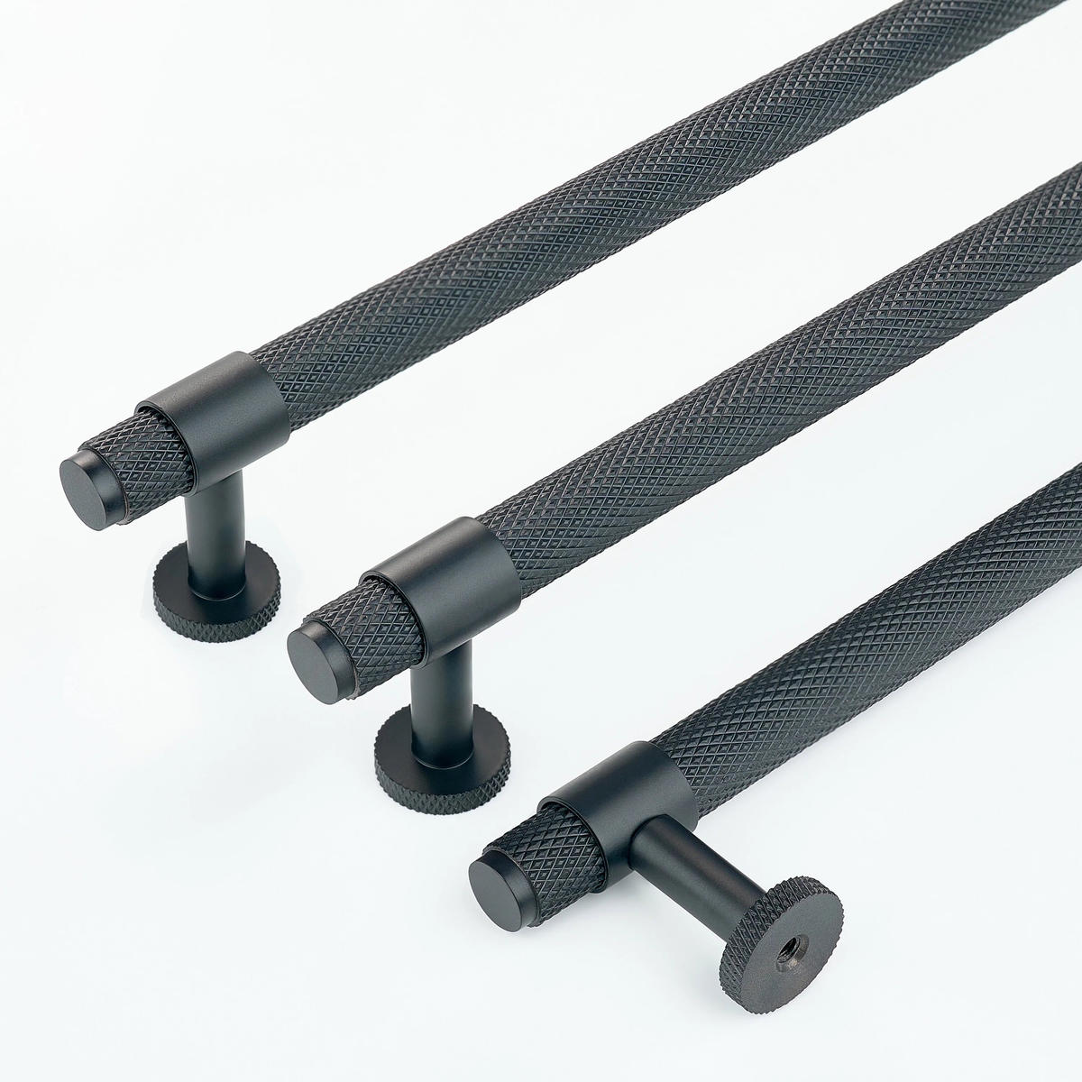 Azure Knurled Cabinet Handle