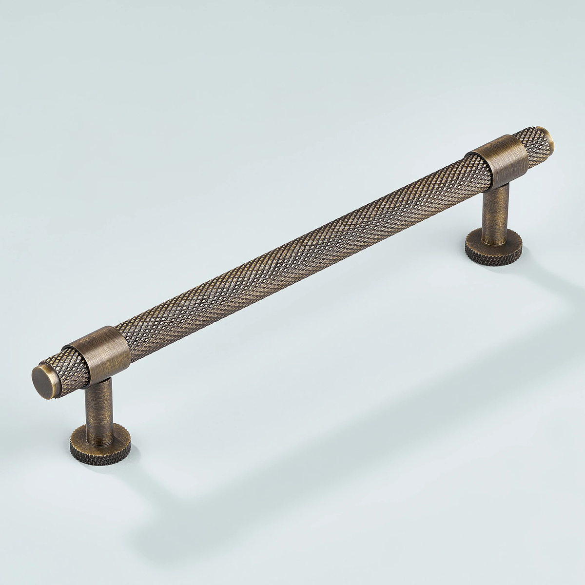 Azure Knurled Cabinet Handle