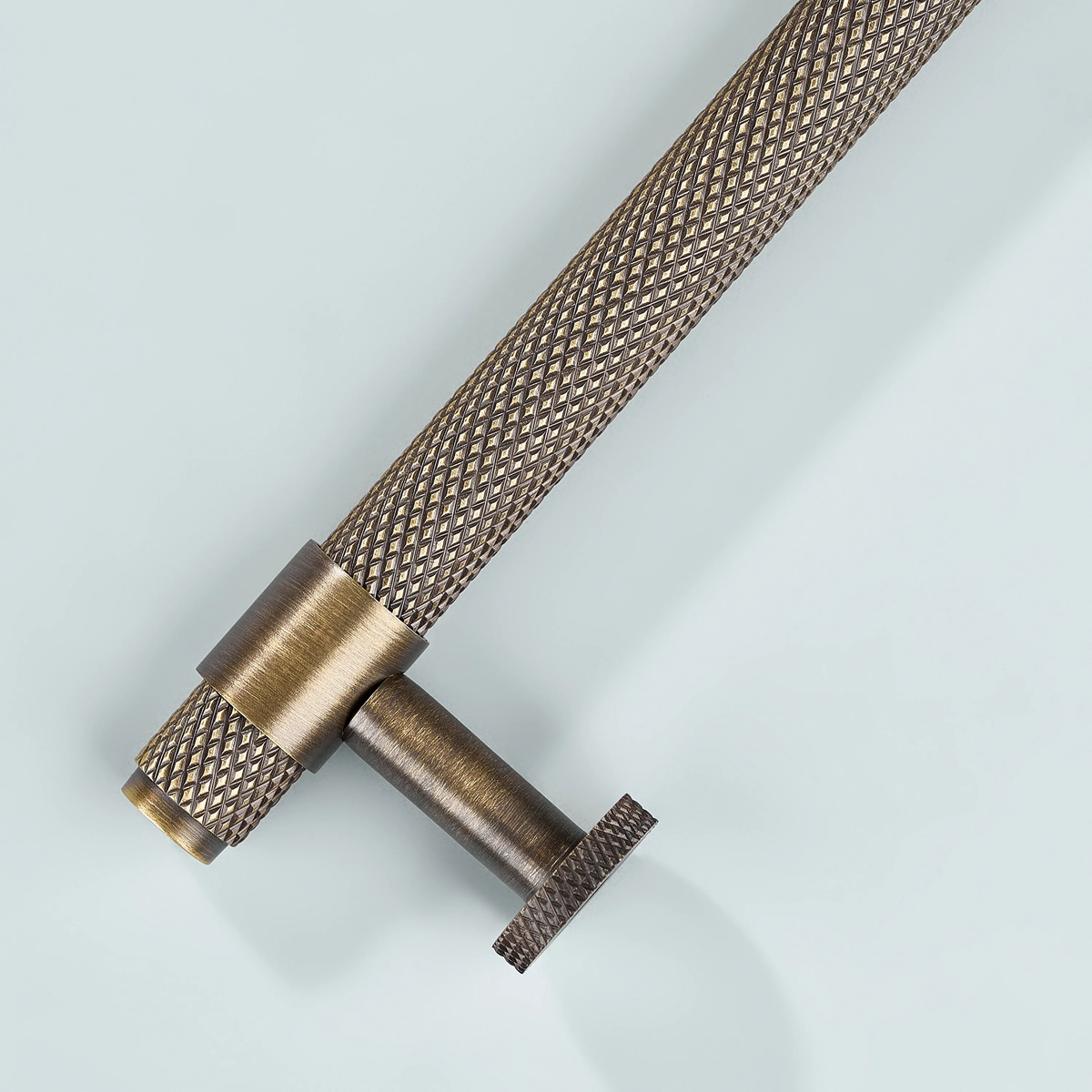 Azure Knurled Cabinet Handle