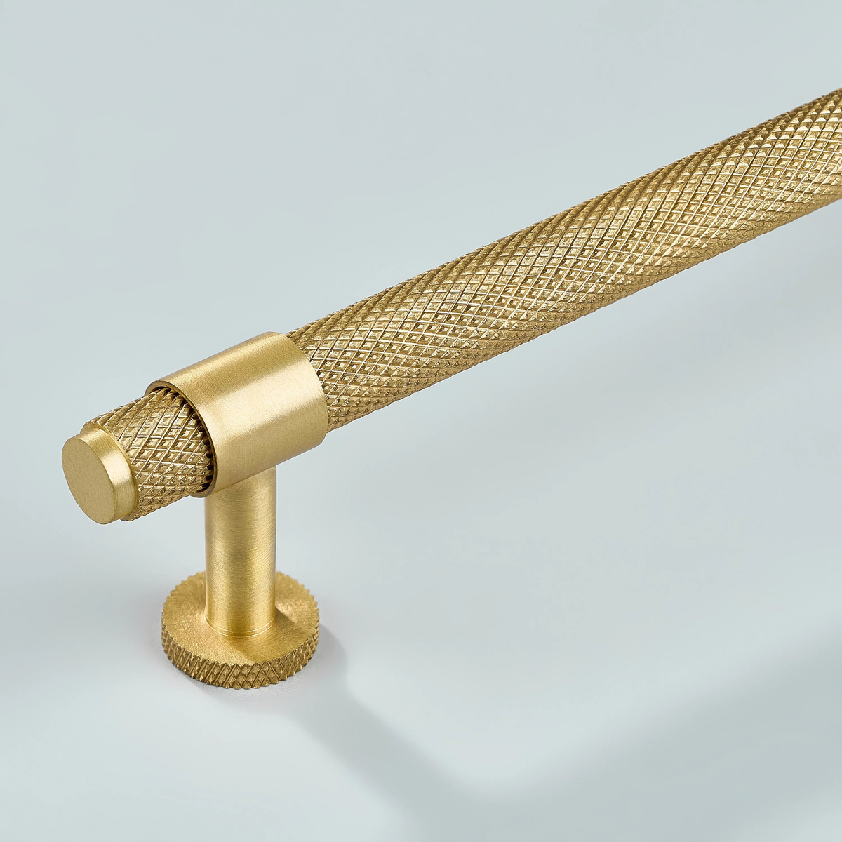 Azure Knurled Cabinet Handle