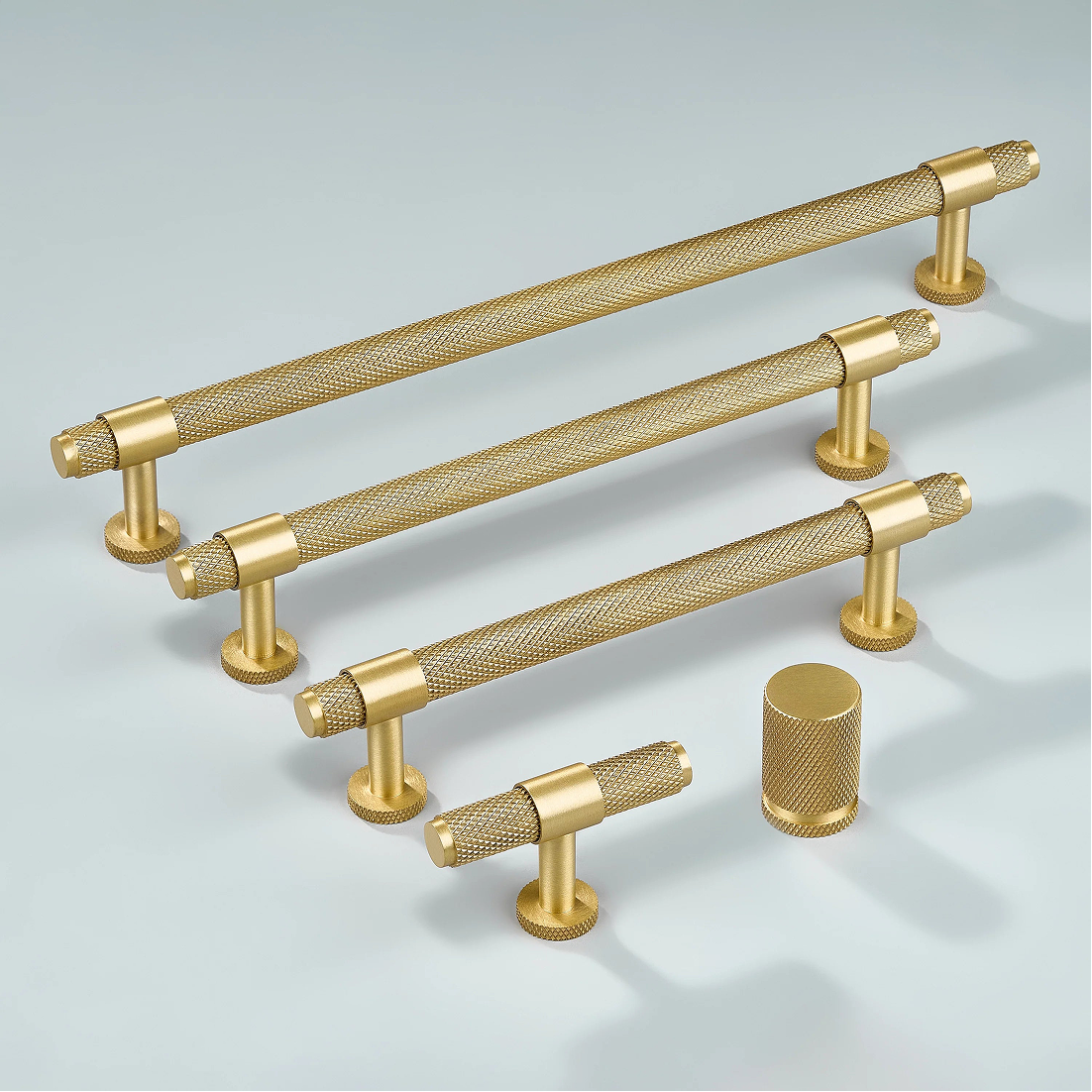 Aris Linear Knurled Cabinet Handle