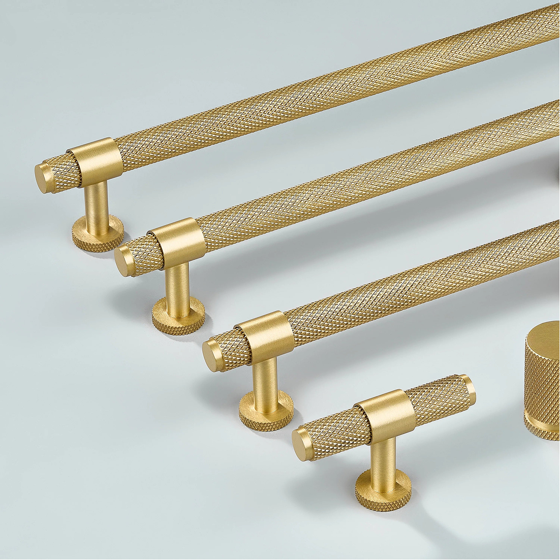 Aris Linear Knurled Cabinet Handle