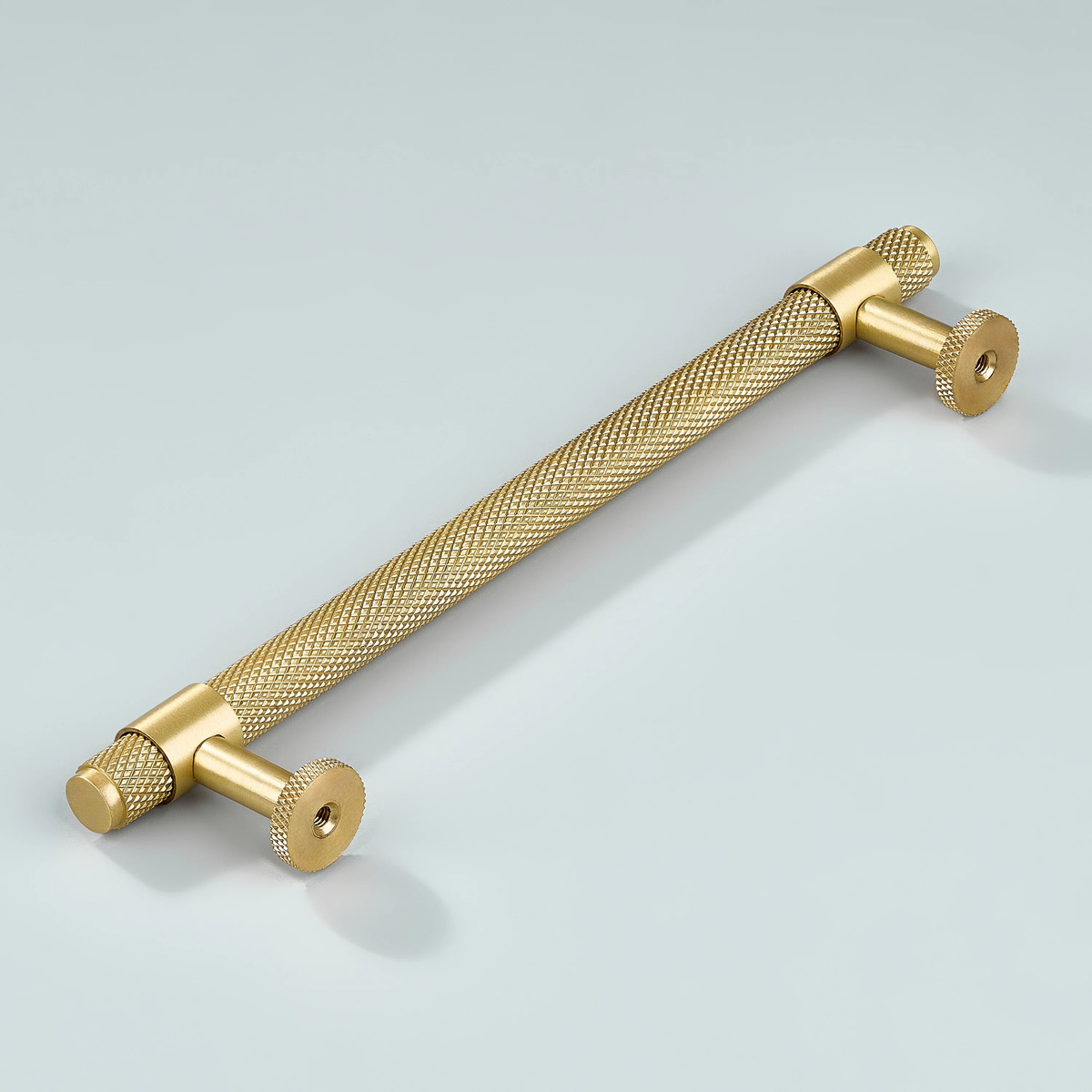 Azure Knurled Cabinet Handle