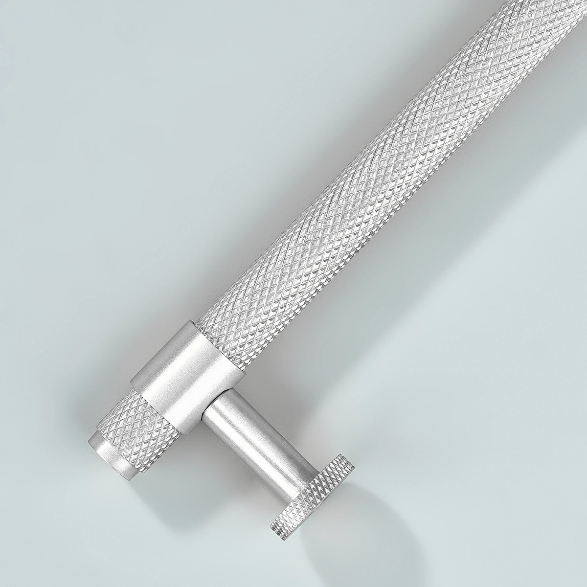 Azure Knurled Cabinet Handle