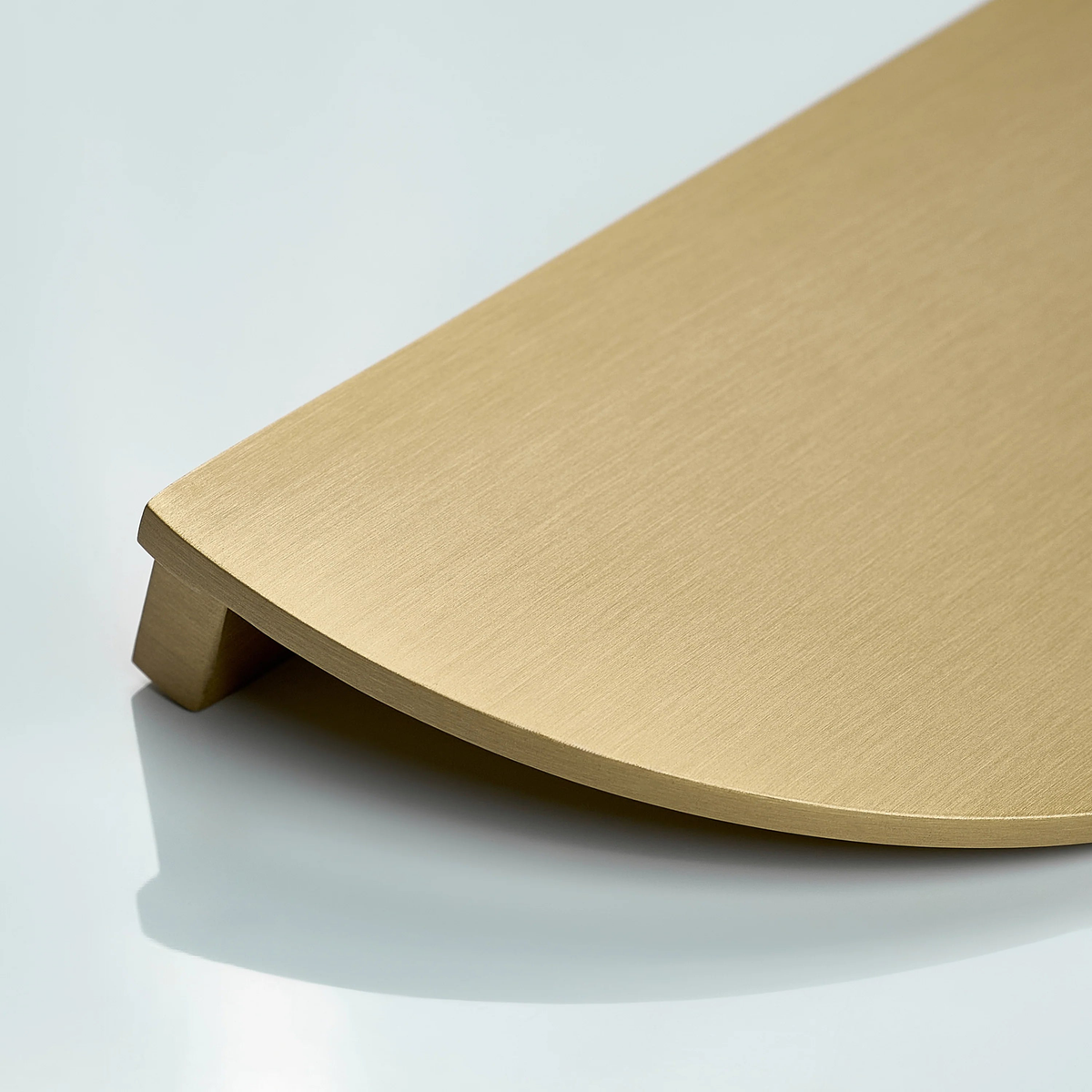 Alpha Half Round Brass Cabinet Pull