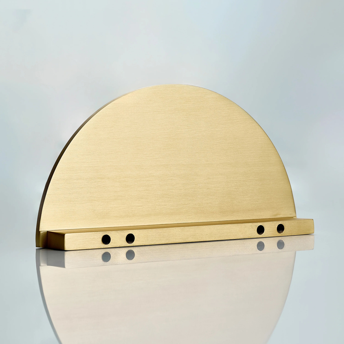Alpha Half Round Brass Cabinet Pull