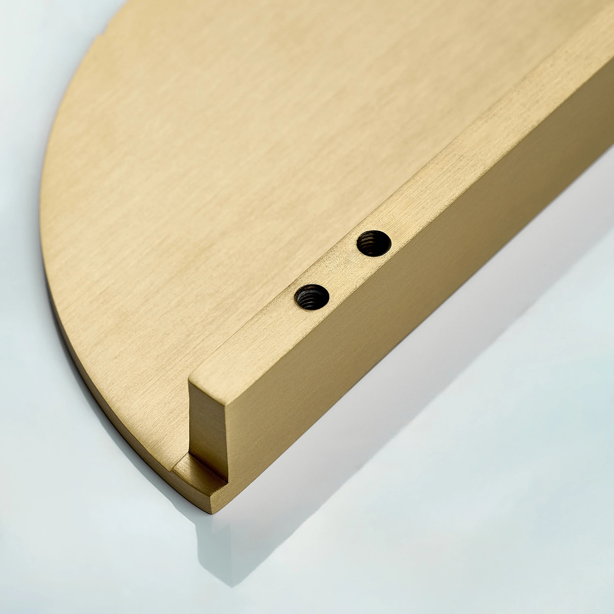 Alpha Half Round Brass Cabinet Pull
