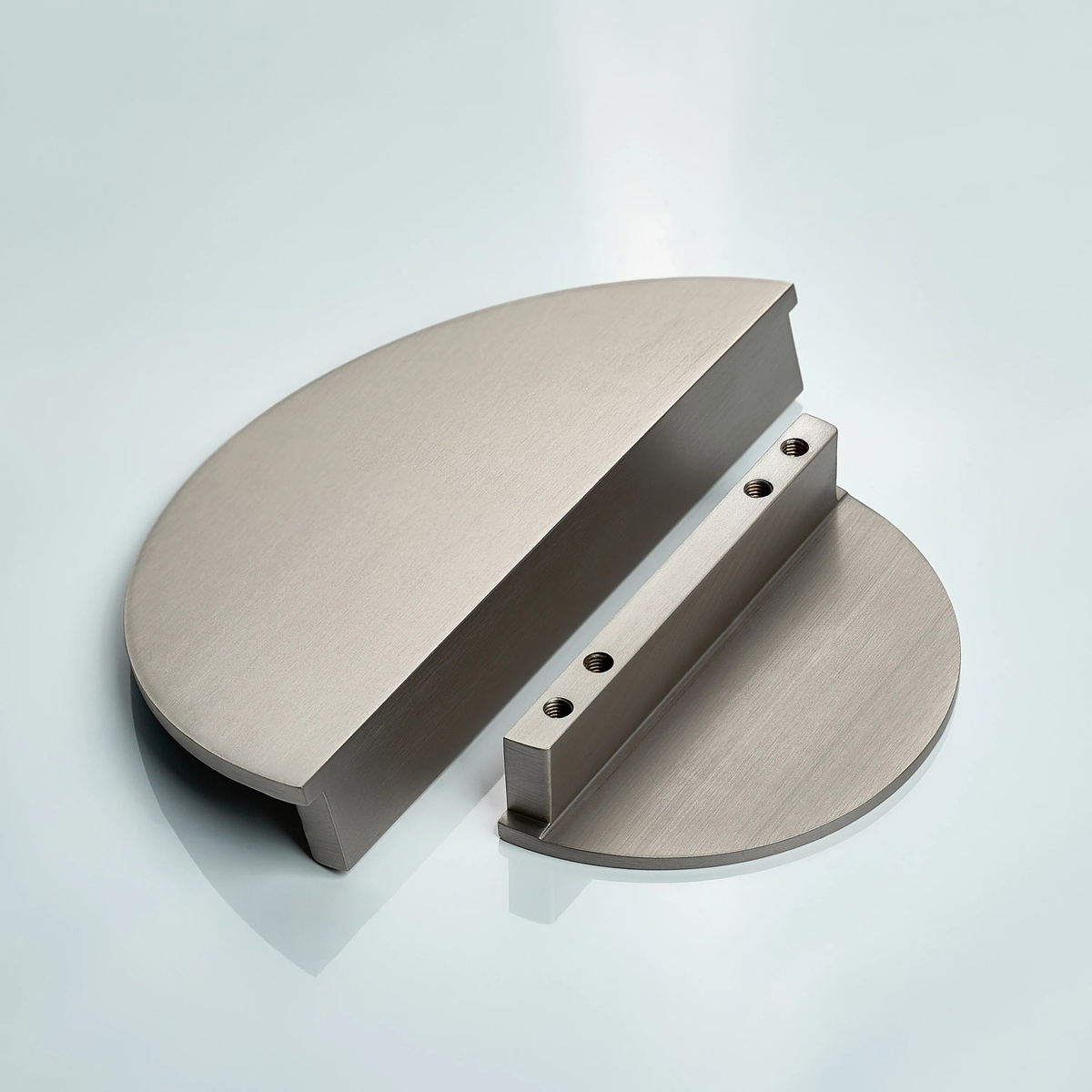 Alpha Half Round Brass Cabinet Pull