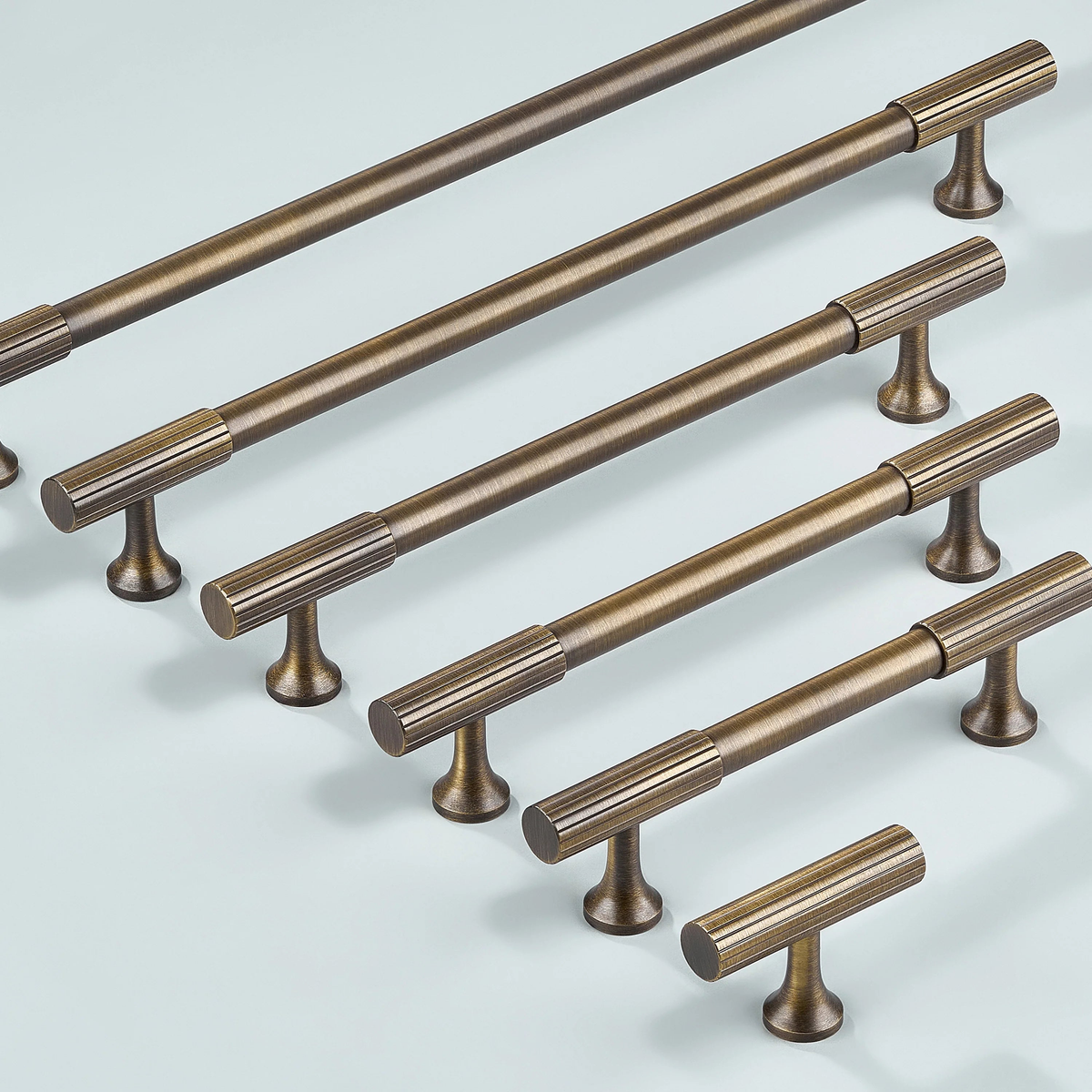 Aris Linear Knurled Cabinet Handle