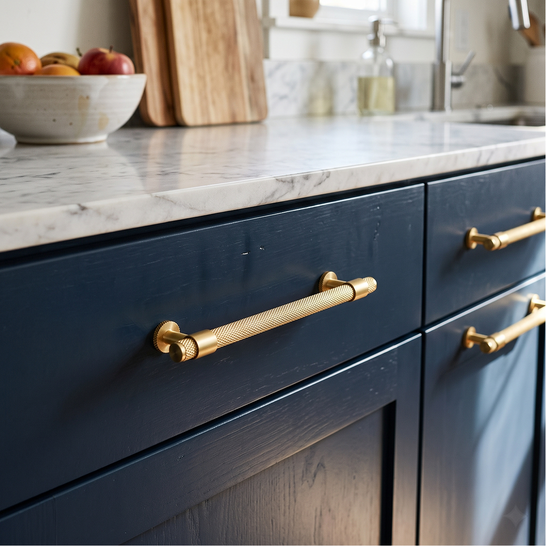Aris Linear Knurled Cabinet Handle