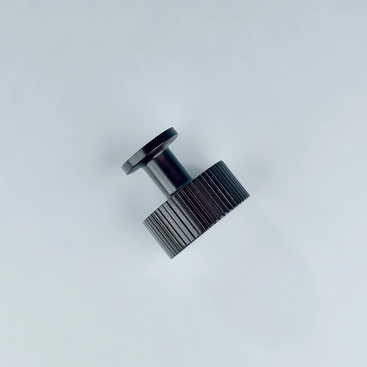 Aris Linear Knurled Round Brass Cabinet Knob 35mm
