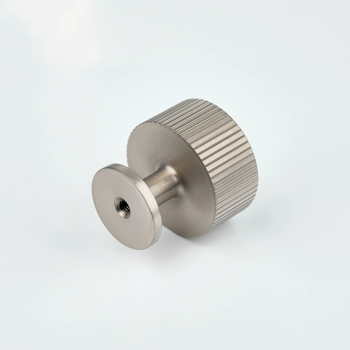 Aris Linear Knurled Round Brass Cabinet Knob 35mm