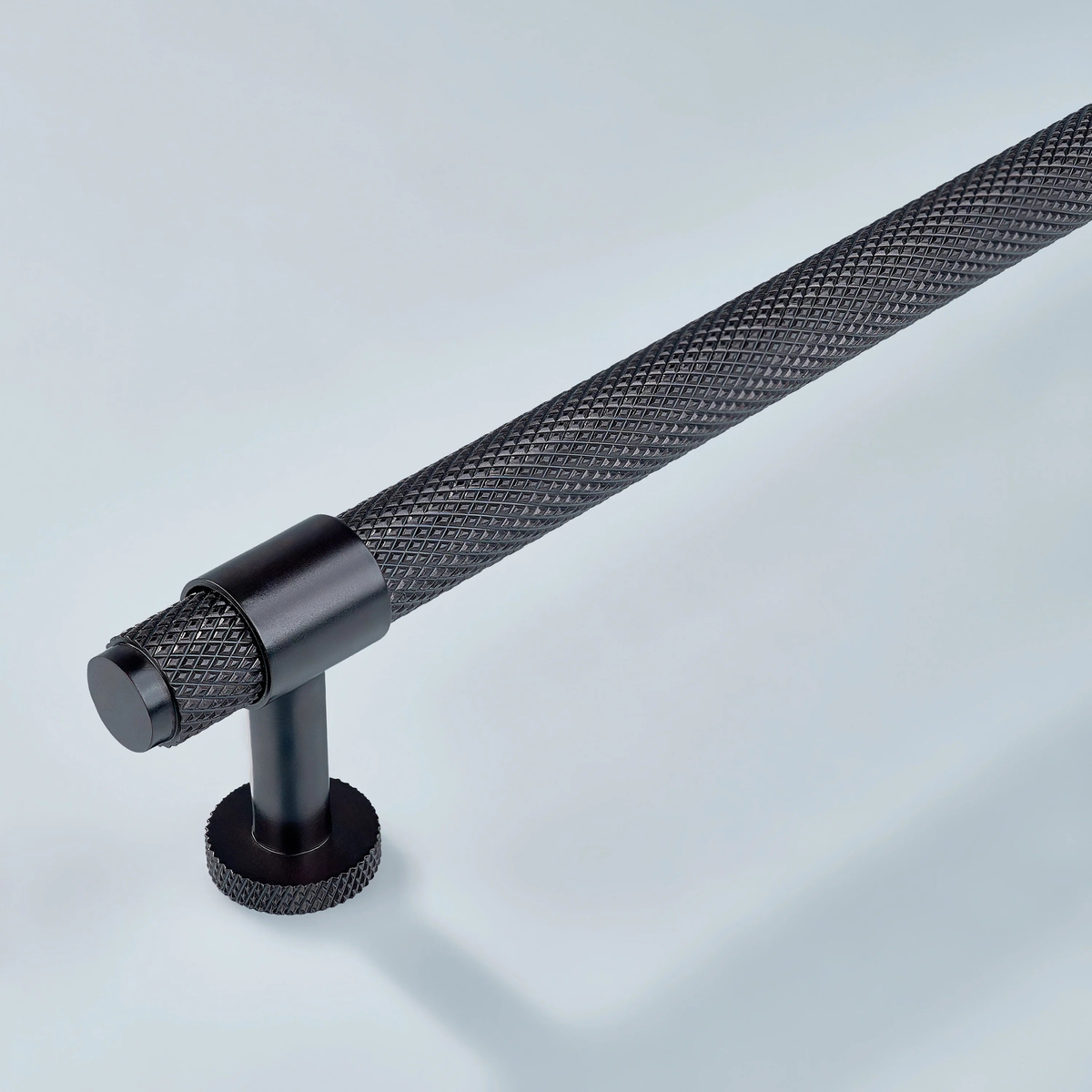 Azure Knurled Cabinet Handle