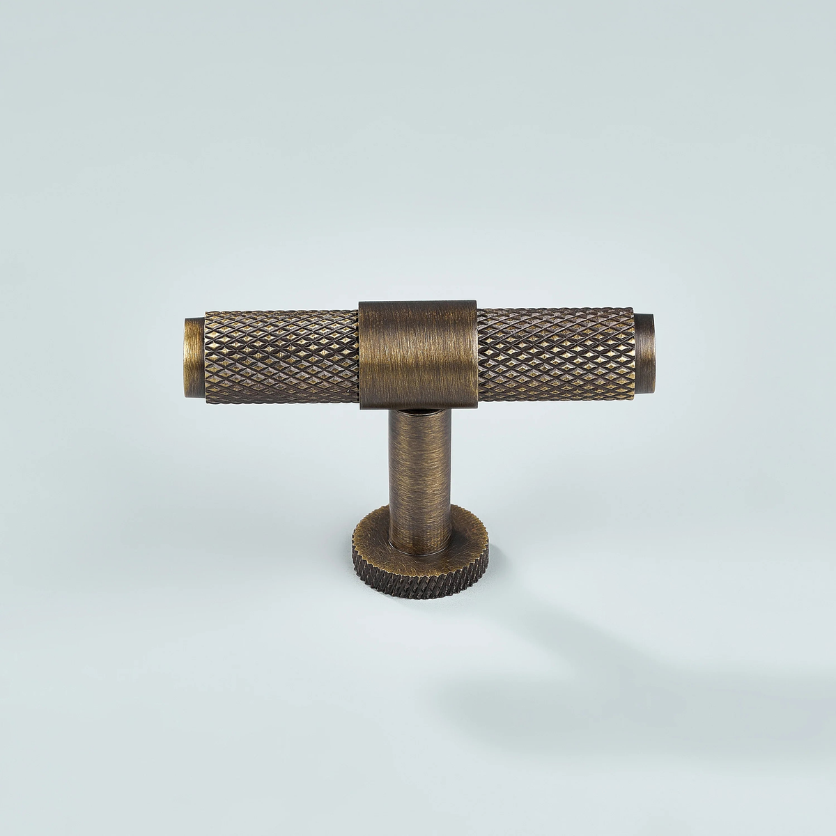 Azure Knurled Cabinet T-Knob