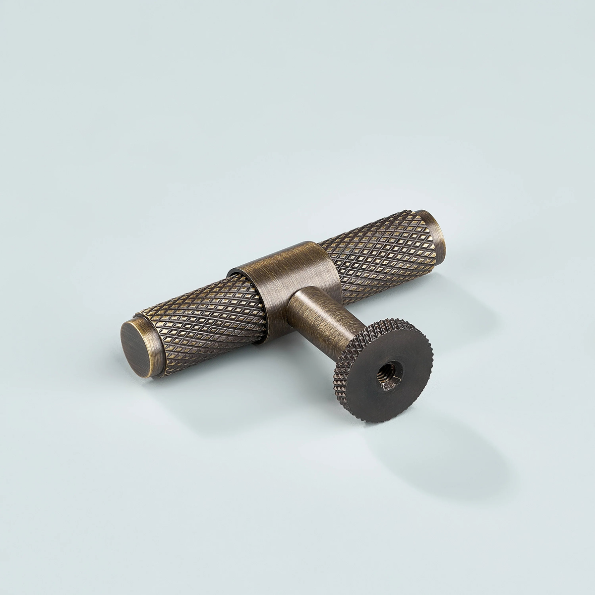 Azure Knurled Cabinet T-Knob