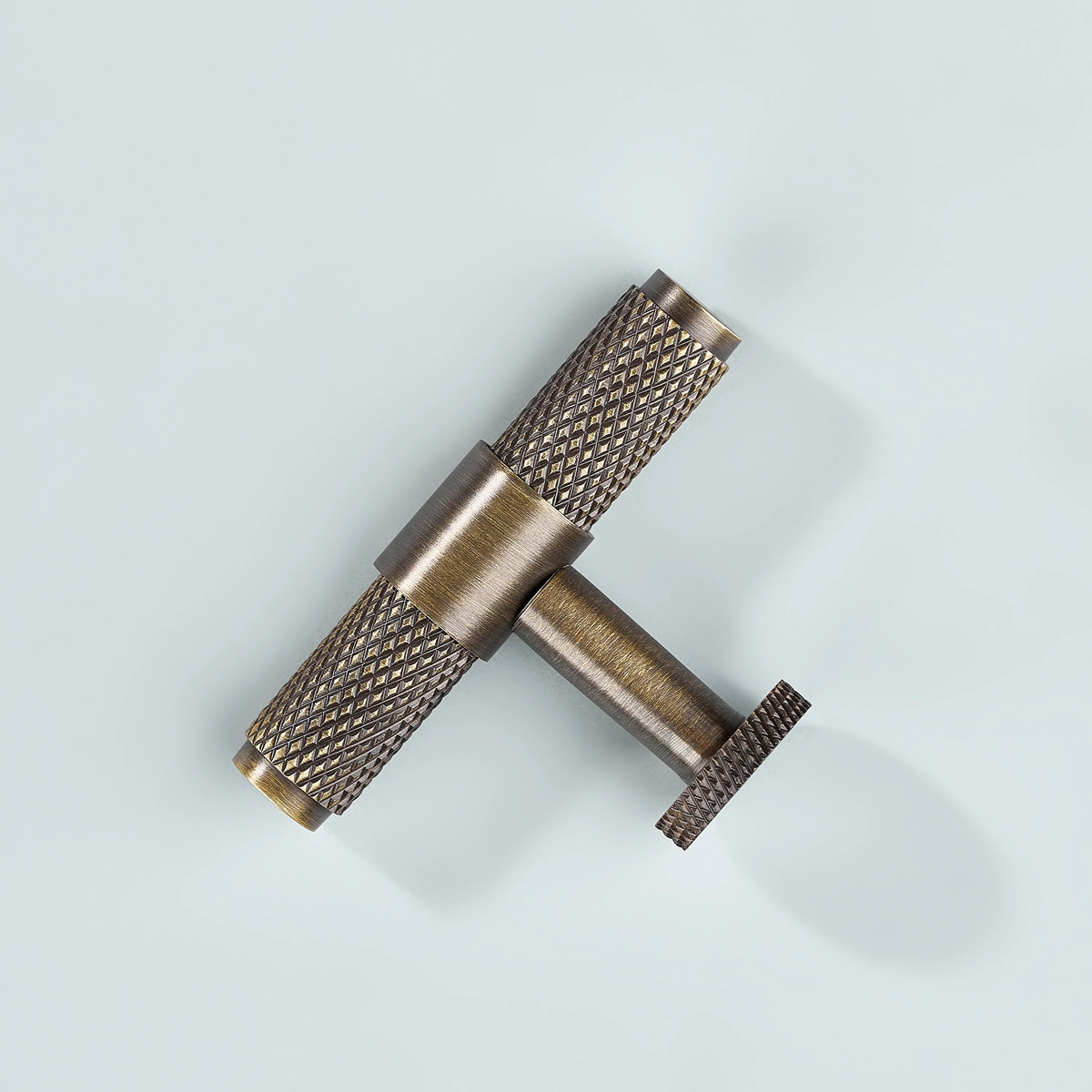 Azure Knurled Cabinet T-Knob