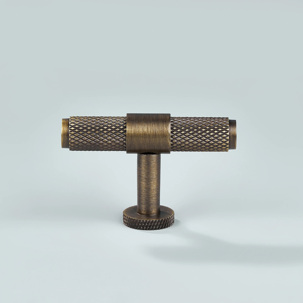 Azure Knurled Cabinet T-Knob