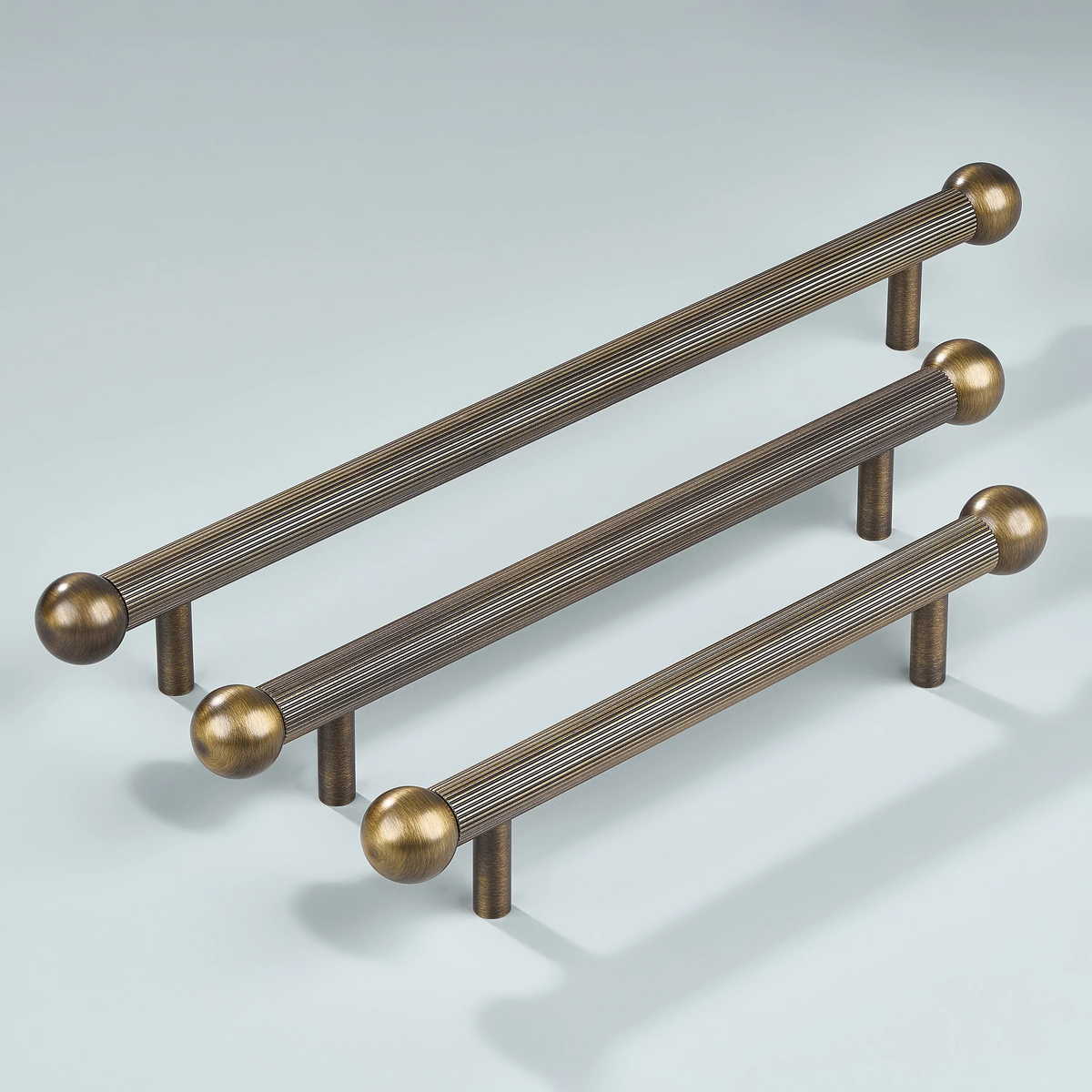 Aris Linear Knurled Cabinet Handle