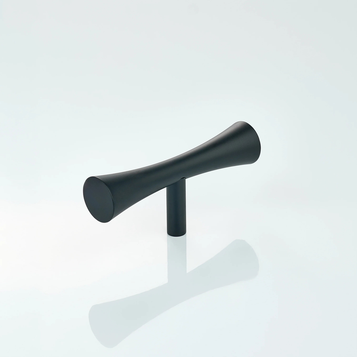 Flow Solid Brass Curve Cabinet T-Knob