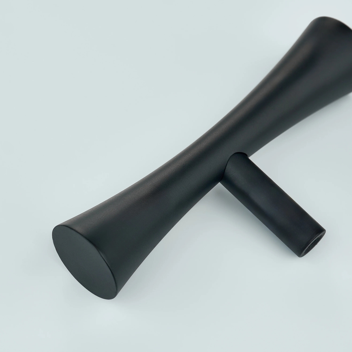 Flow Solid Brass Curve Cabinet T-Knob