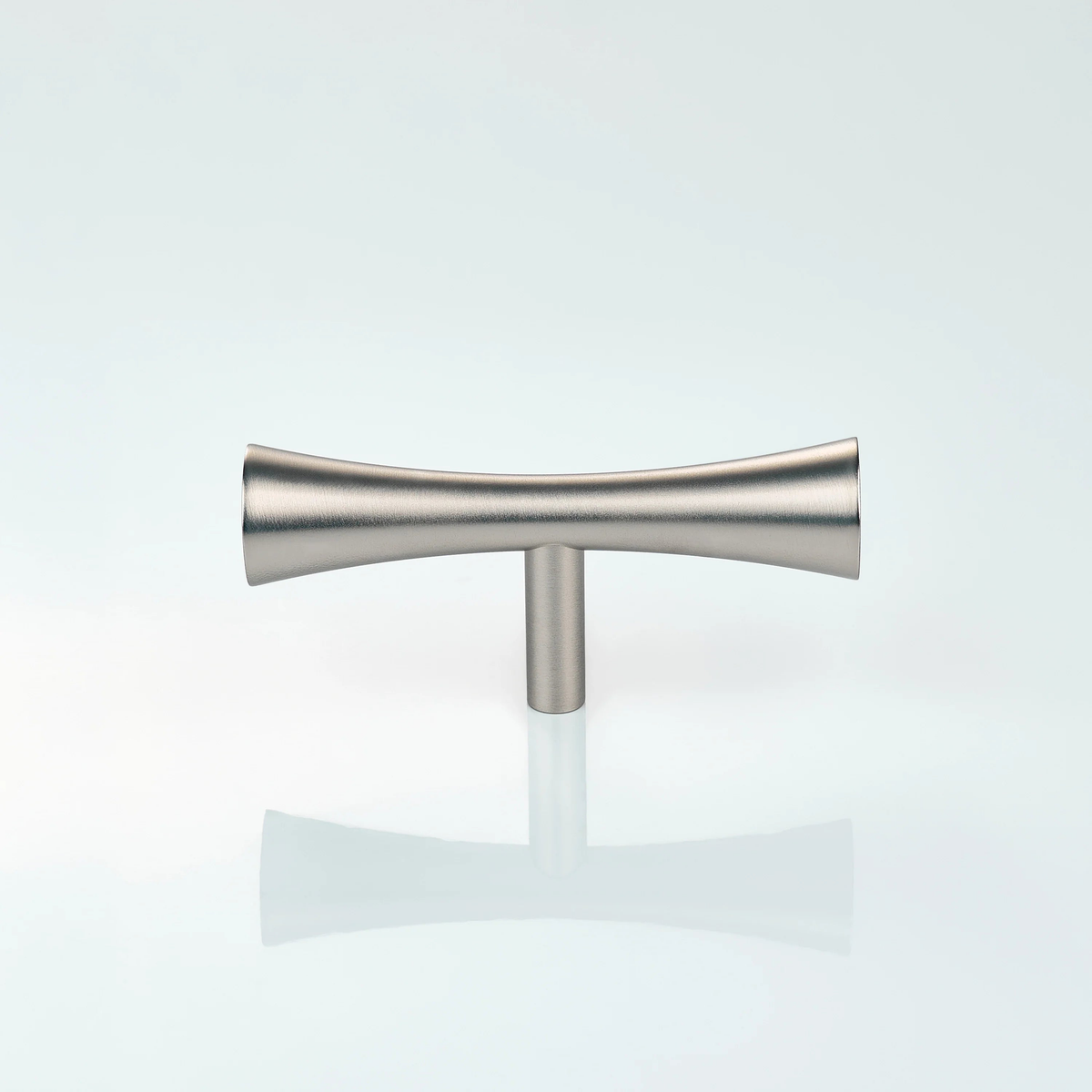 Flow Solid Brass Curve Cabinet T-Knob