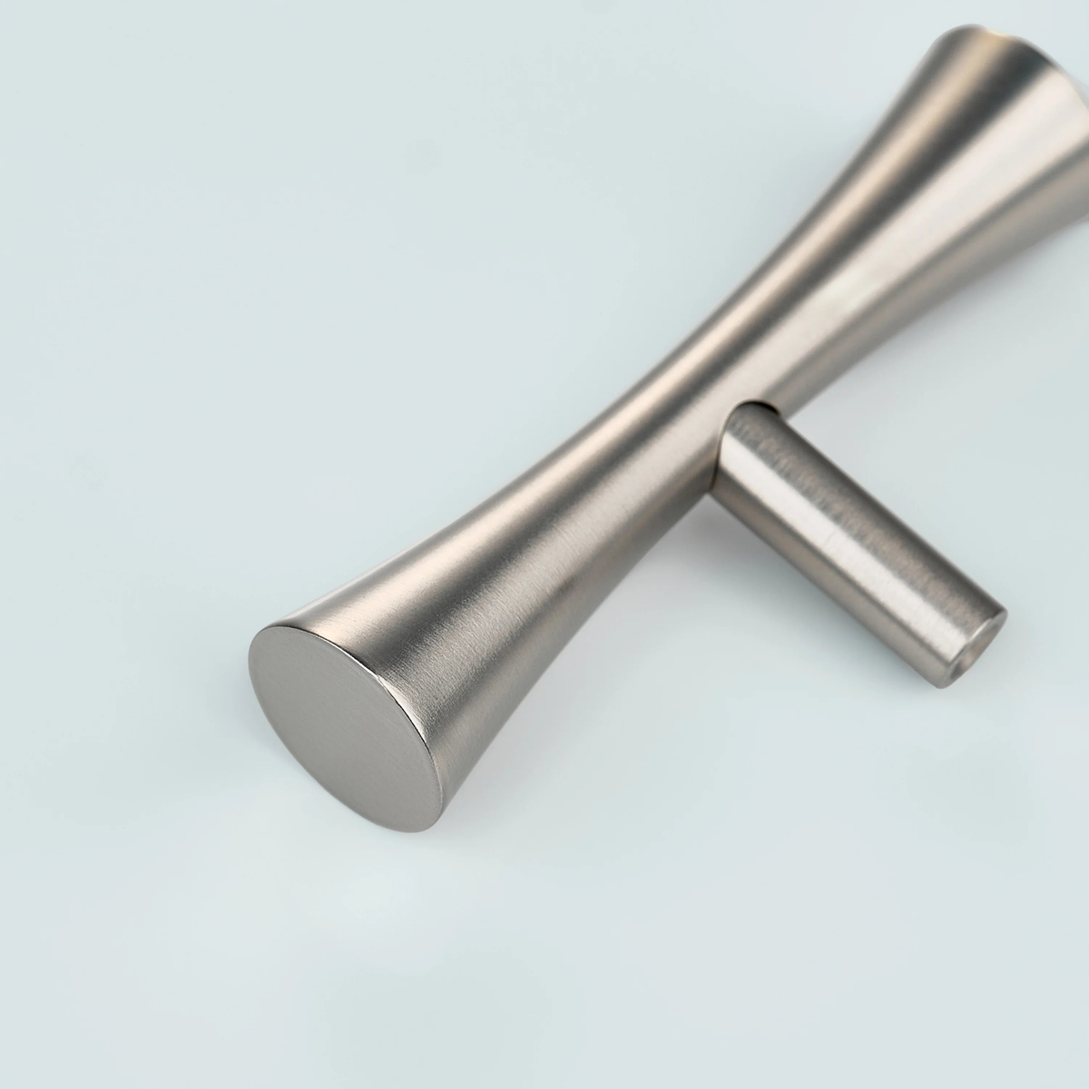 Flow Solid Brass Curve Cabinet T-Knob