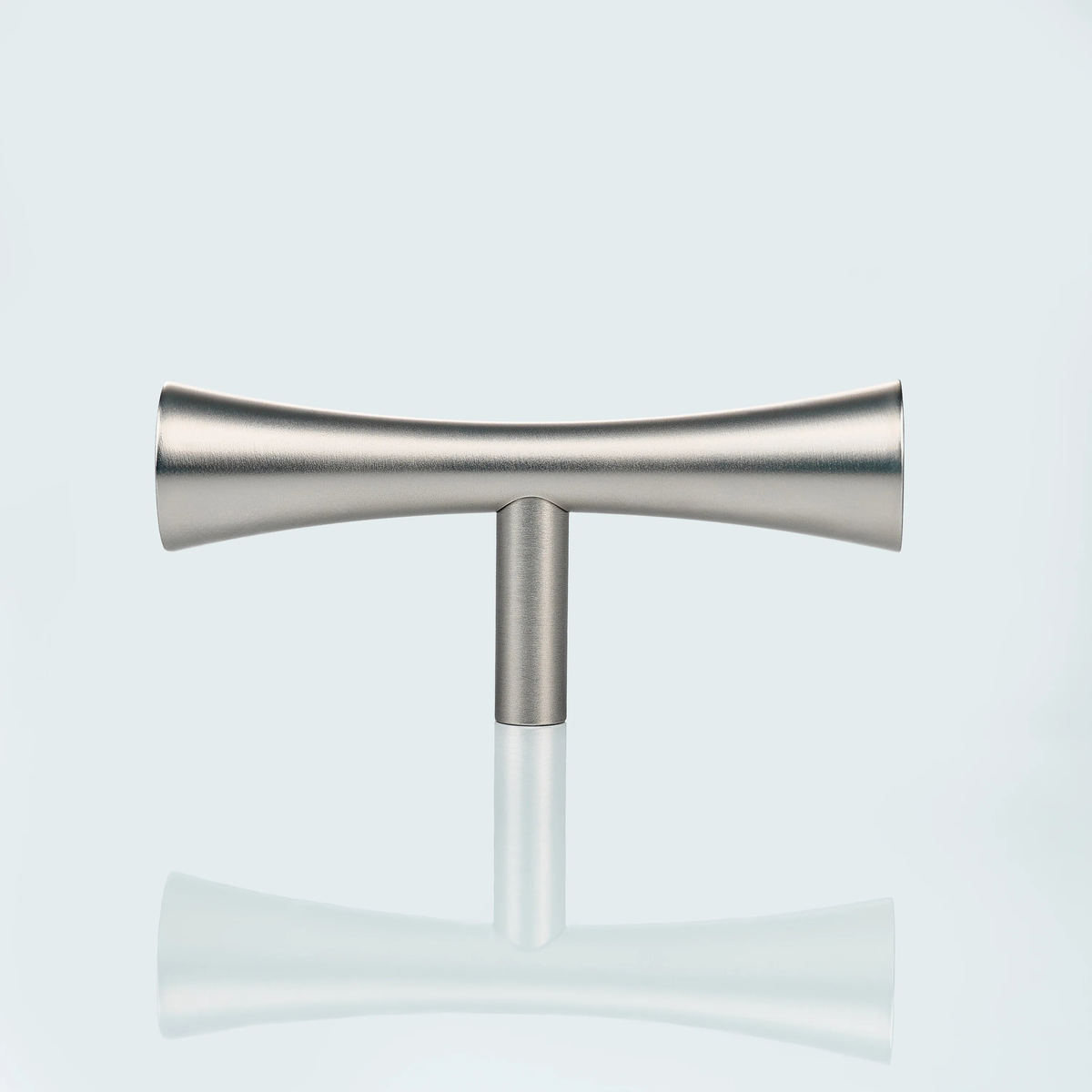 Flow Solid Brass Curve Cabinet T-Knob