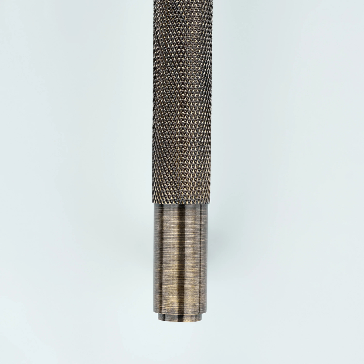 Horizon Knurled Brass Cabinet Handle