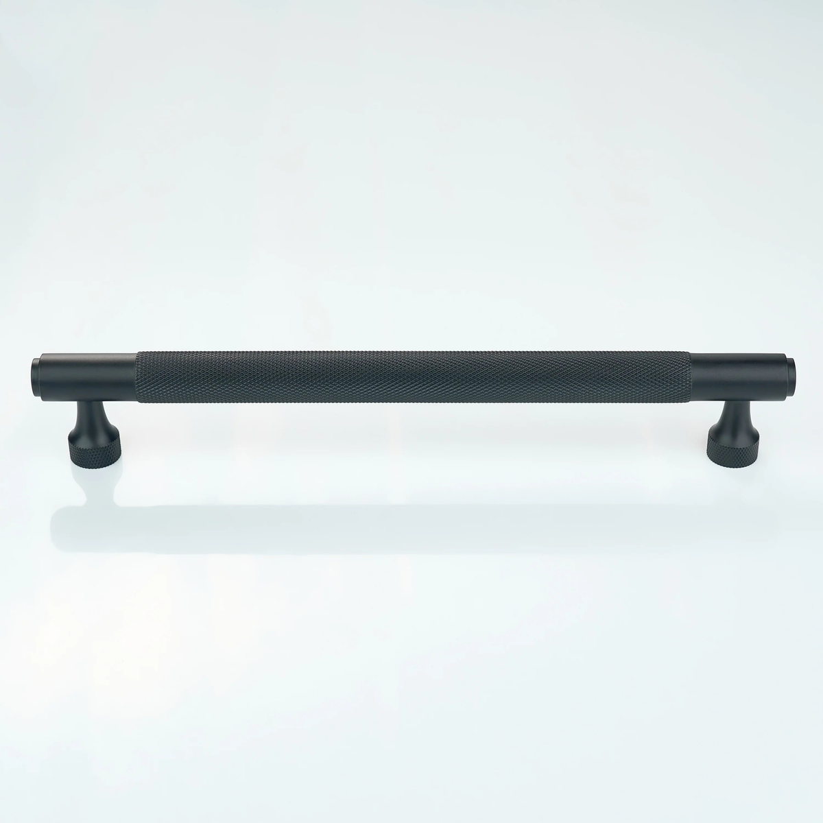 Horizon Knurled Brass Cabinet Handle