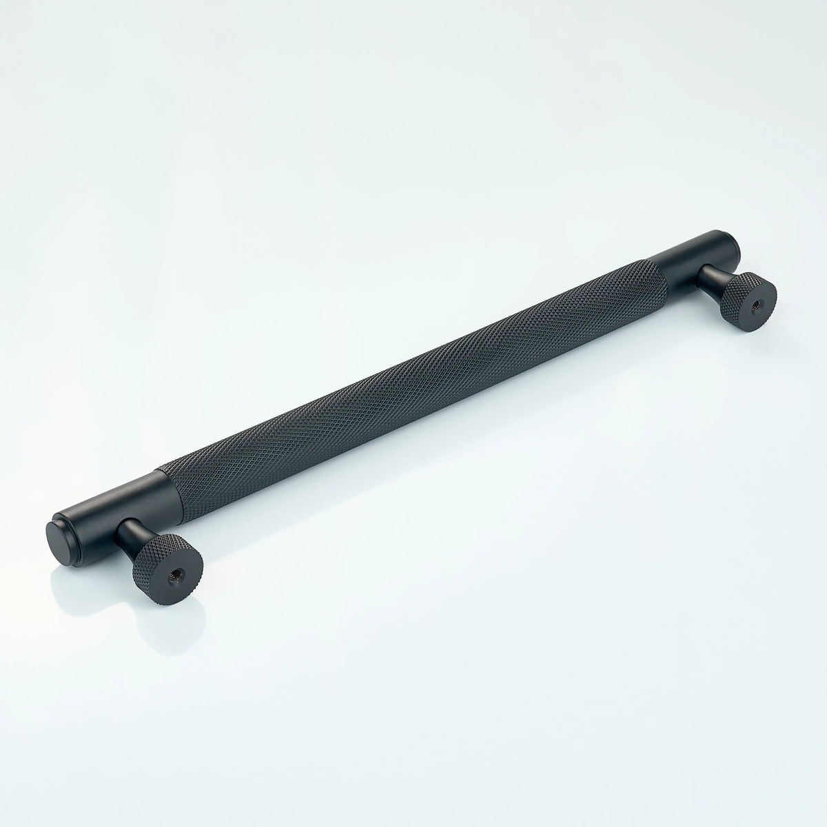 Horizon Knurled Brass Cabinet Handle