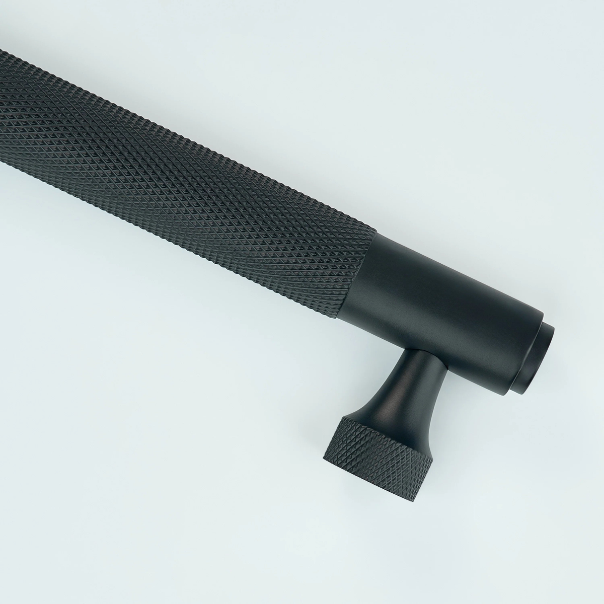 Horizon Knurled Brass Cabinet Handle