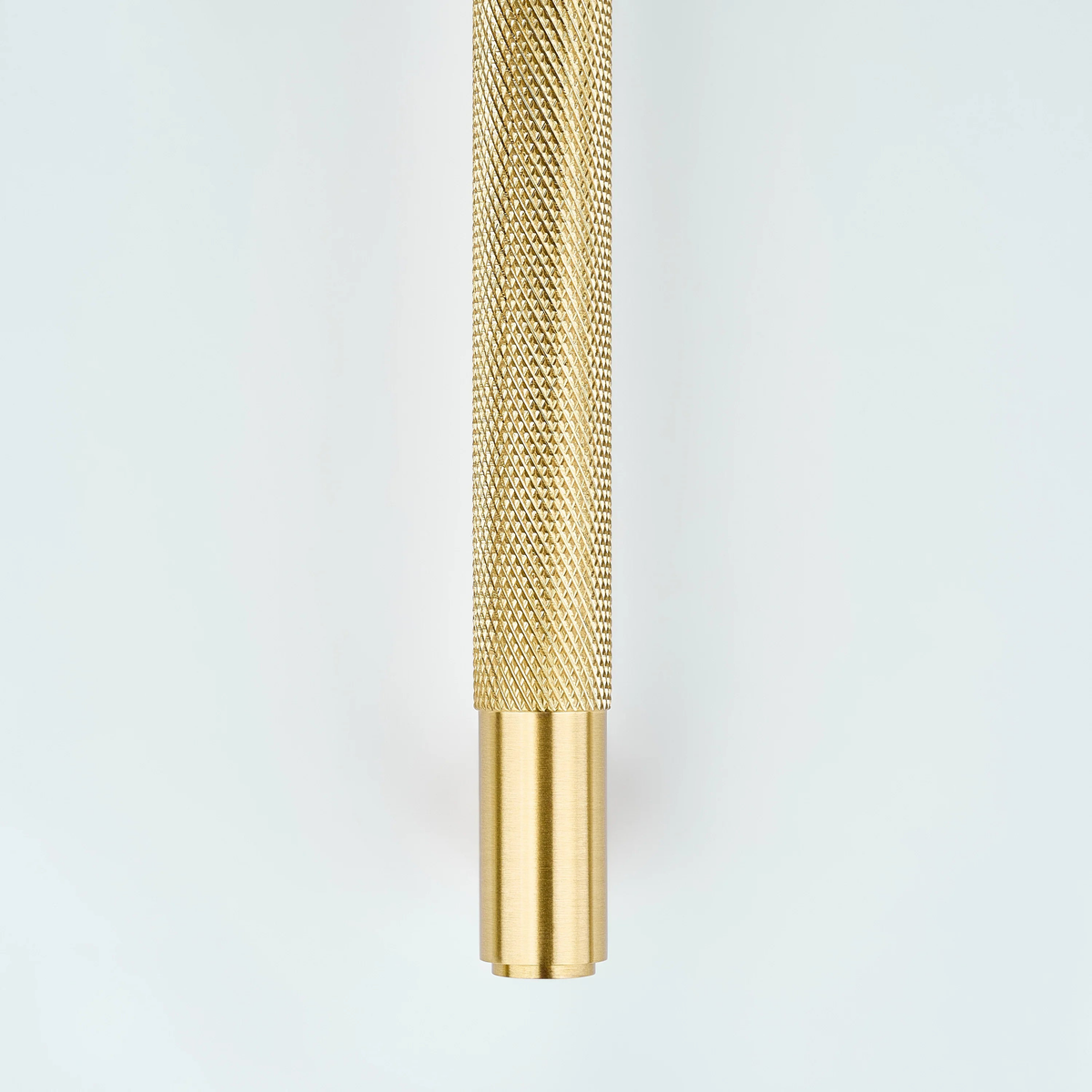 Horizon Knurled Brass Cabinet Handle