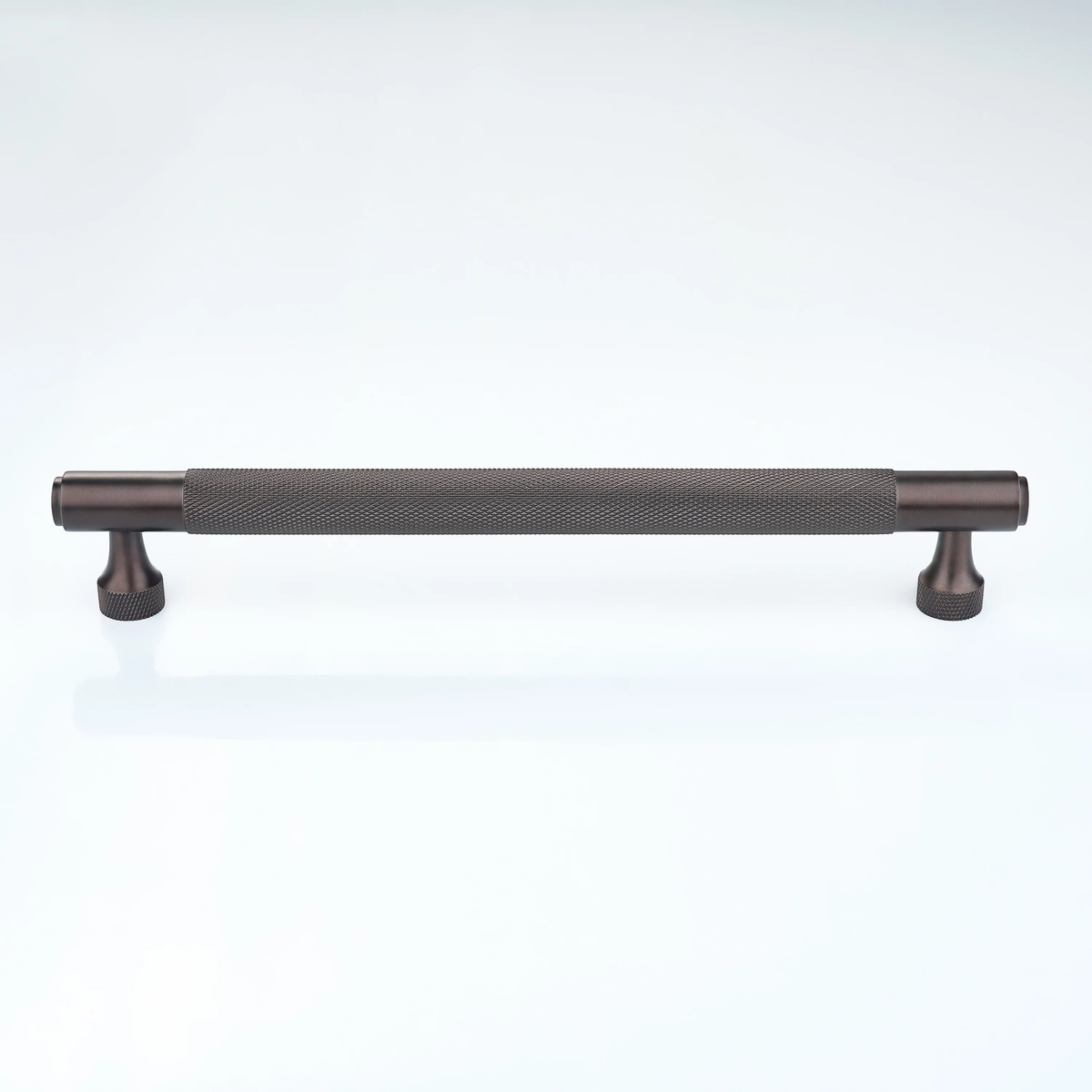 Horizon Knurled Brass Cabinet Handle
