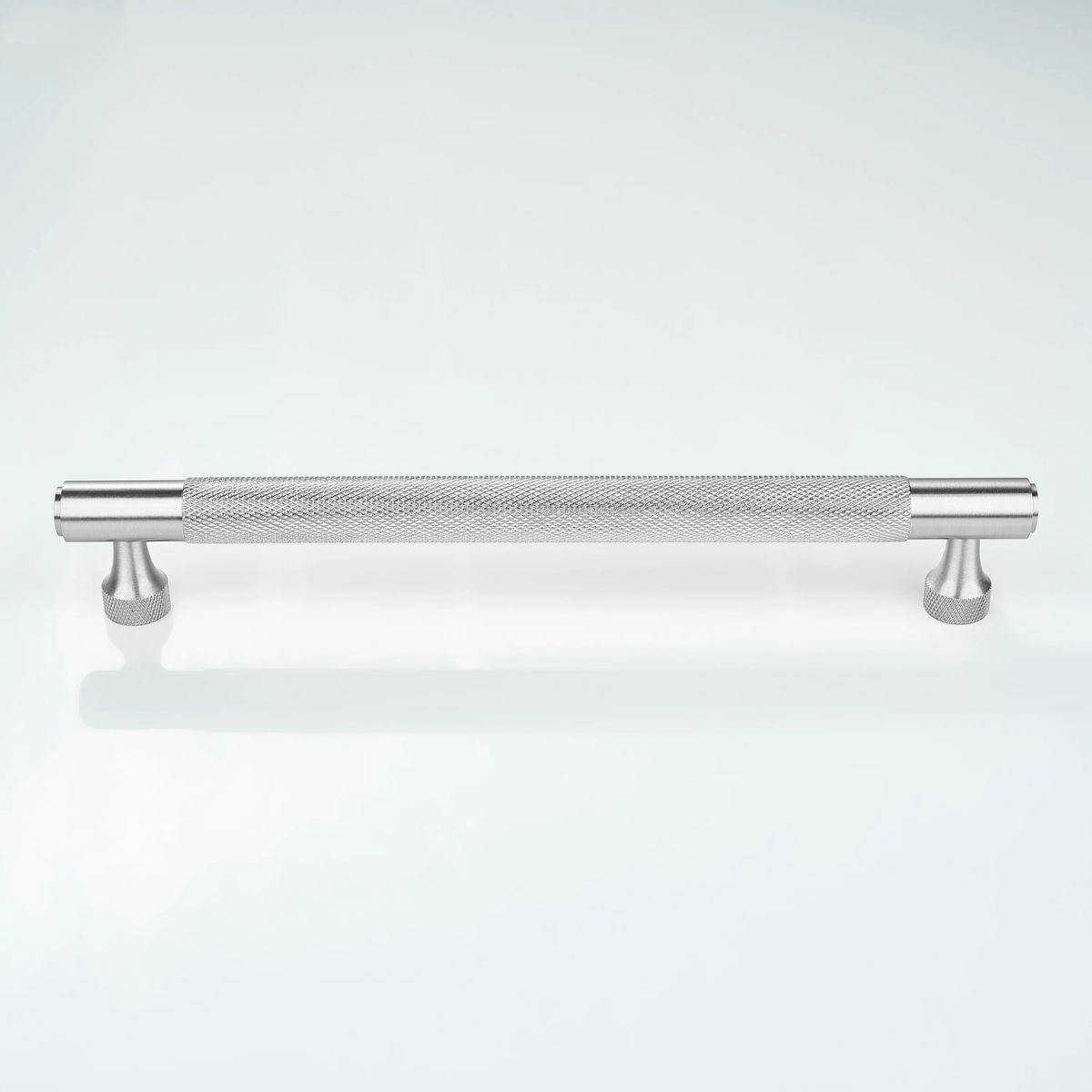 Horizon Knurled Brass Cabinet Handle