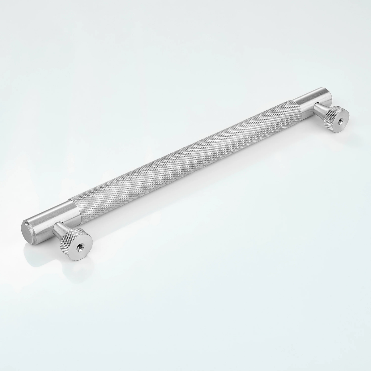 Horizon Knurled Brass Cabinet Handle