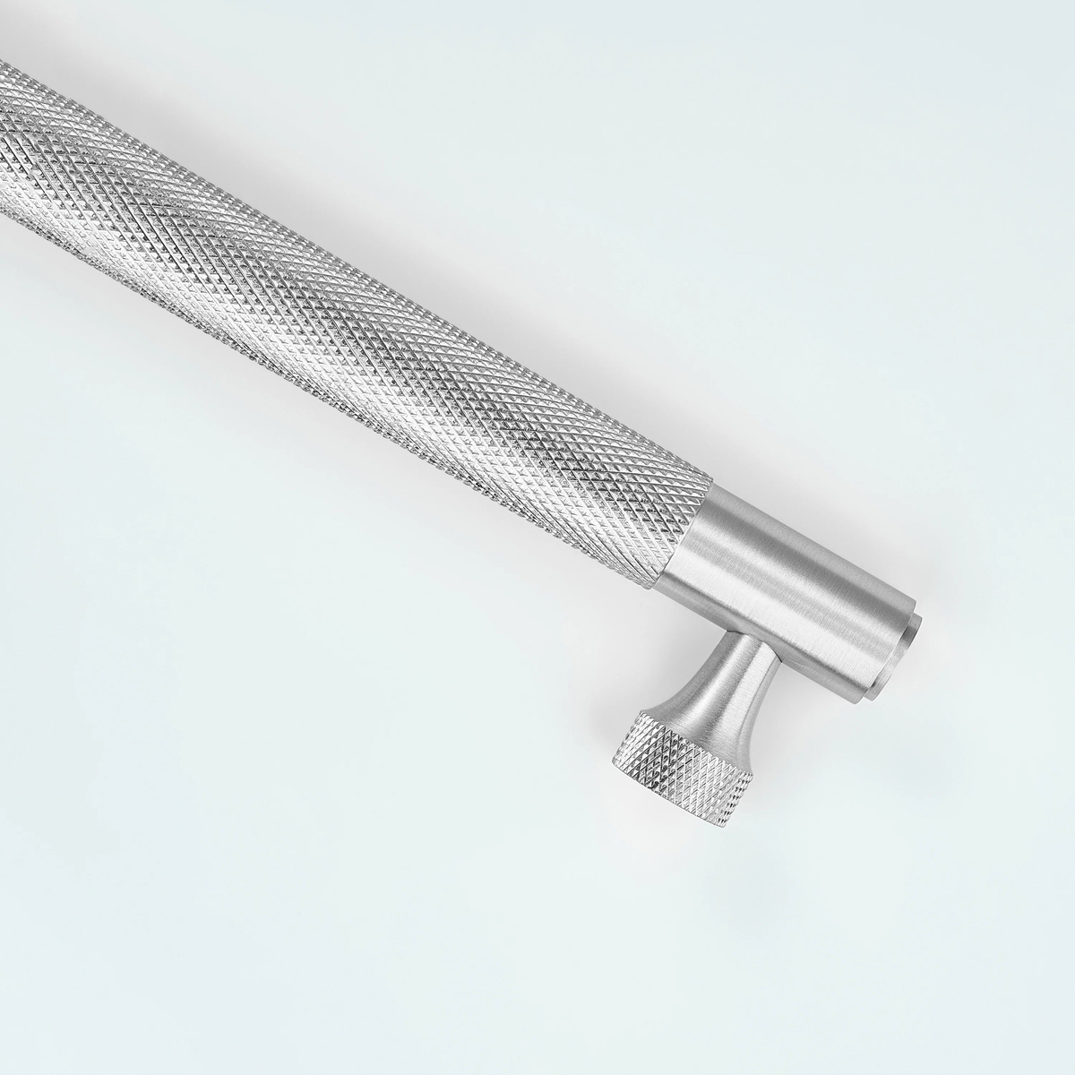 Horizon Knurled Brass Cabinet Handle