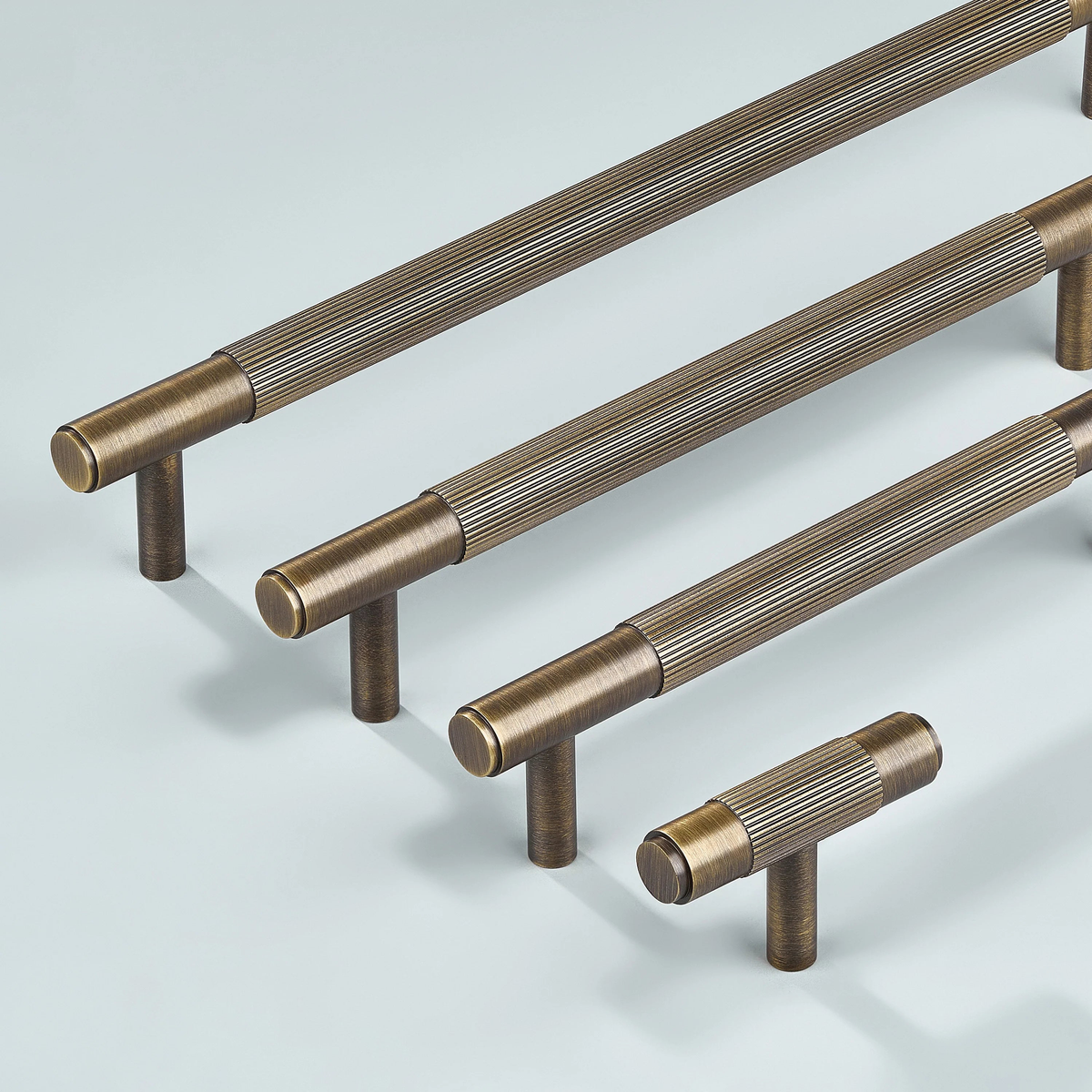 Ignite Linear Knurled Cabinet Handle